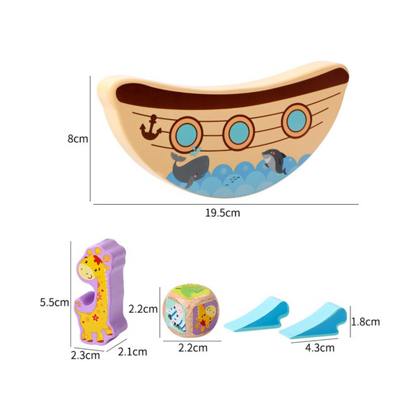 Juguetes De Madera Didáctico Animales Balance Y Equilibrio