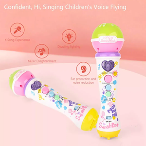 Micrófono Juguete Karaoke Infantil Con Canciones Y Luces