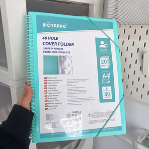 Carpeta Archivadora Anillada A4 Con 20 Fundas Transparentes