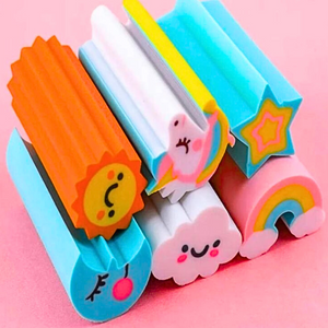 Pack 6 Gomas De Borrar Infantiles Kawaii