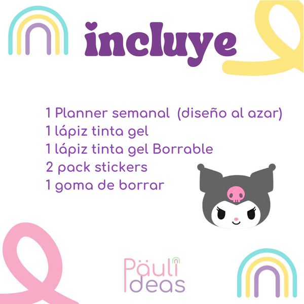 Box Small Regalo Papelería Kawaii Kuromi