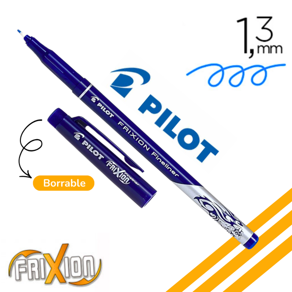 Marcador Fino Pilot Frixion Fineliner Borrable 1.3mm