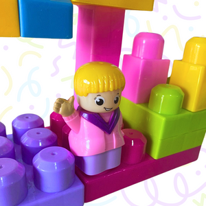 Juego Bloques De Construcción Con Base Para Niños