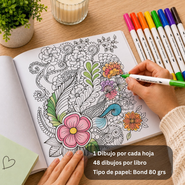 Set de 4 Libros Mandalas para Colorear