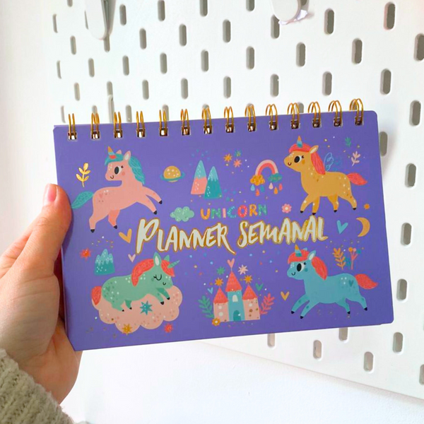 Planner Semanal Diseños Kawaii 50 Hojas + Lápiz Pasta Kawaii