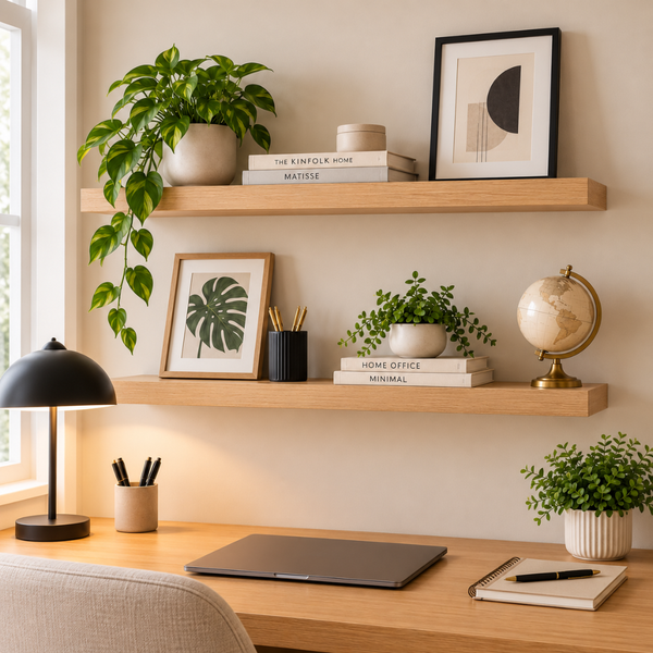 Repisa Flotante De Pared MDF 60 Cm Estante Decorativo