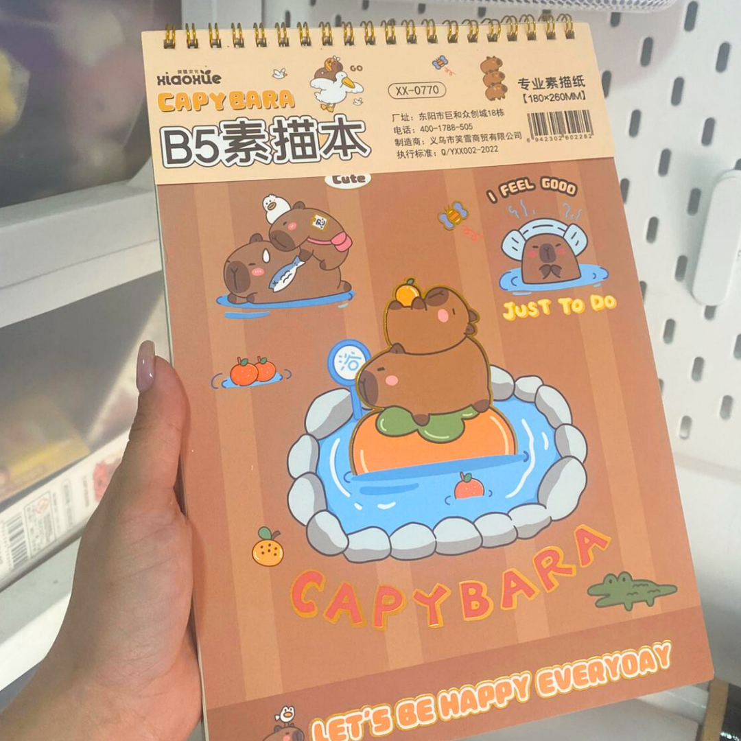 Papelería Capibara Kawaii Box De Regalo Capybara Tamaño Xl