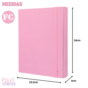 Carpeta Archivadora Porta Documentos Con Elástico Lomo 5cm