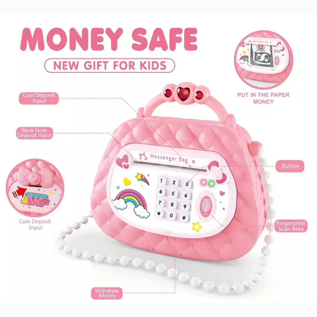 Alcancía Electrónica De Juguete Diseño Cartera Niña