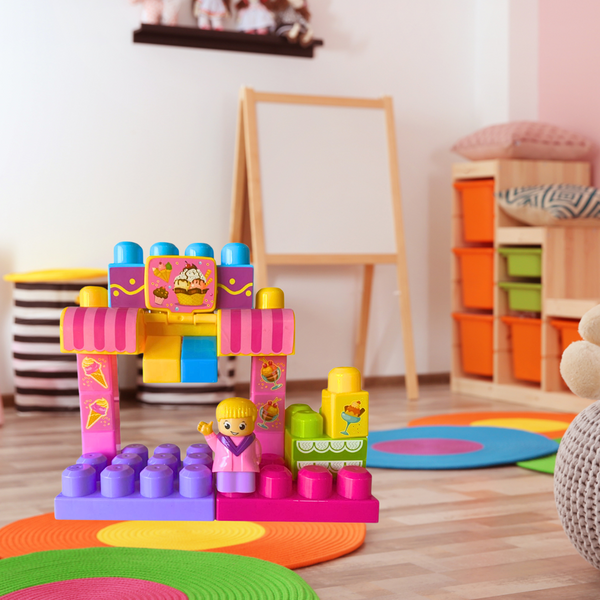 Juego Bloques De Construcción Con Base Para Niños