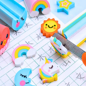 Pack 6 Gomas De Borrar Infantiles Kawaii