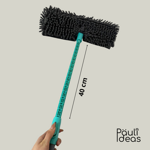 Trapero Microfibra Con Pulidor Y Mango Extensible De 170 Cm
