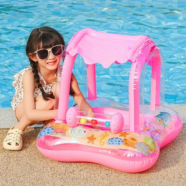 Flotador Inflable Para Niños Con Sombrilla