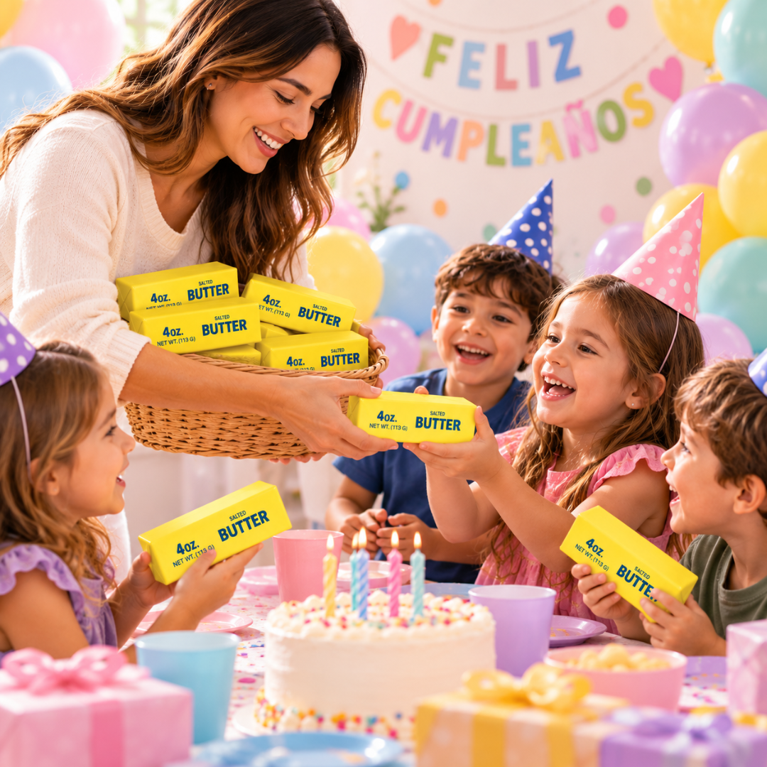 Juguete Squishy Antiestrés Mantequilla Butter Set 4 Unidades