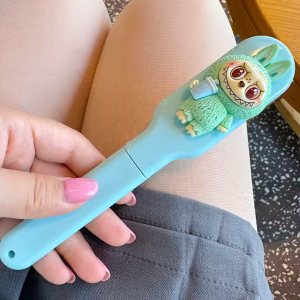 Cepillo De Pelo Bubu Plegable Kawaii Perfecto Para Viaje