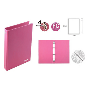 Archivador Fc De Pvc Con 4 Anillos Carpeta Organizadora