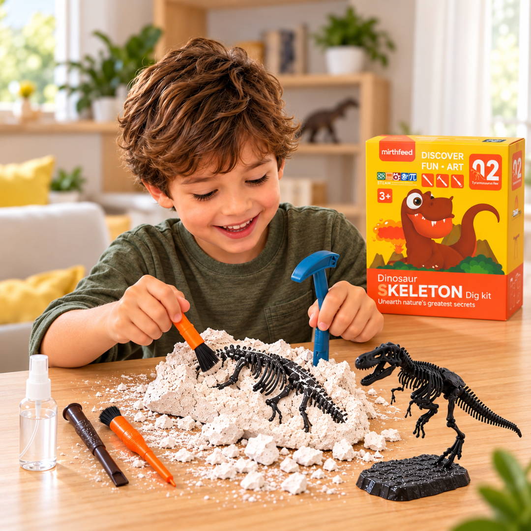 Juego De Arqueología Esqueleto Dinosaurio Fósil Para Niños