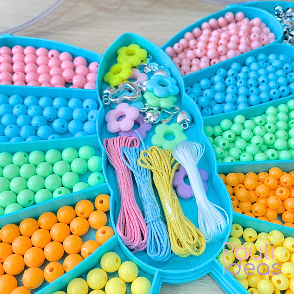 Juguete Kit Para Hacer Pulseras Y Collares Set Manualidades