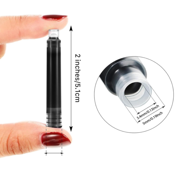 Cartuchos De Tinta Para Pluma Estilográfica Pack 20 Repuesto