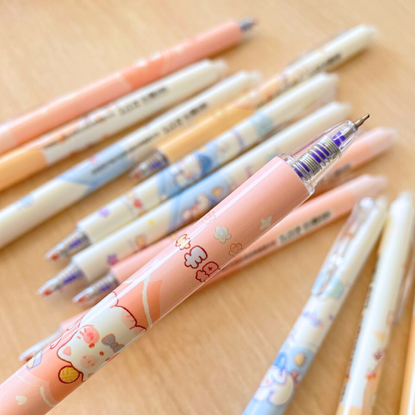 Pack 12 Lápices Tinta Gel 100% Borrable Diseño Kawaii