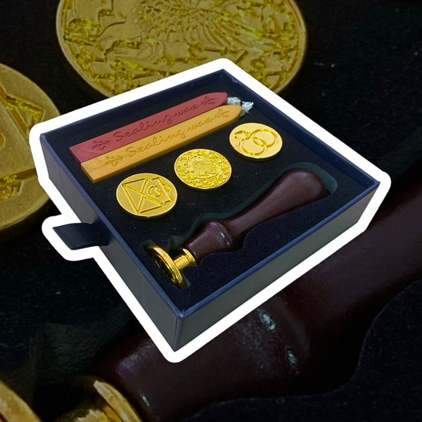 Sello Con Lacre Vintage Timbre Cera Tarjetas