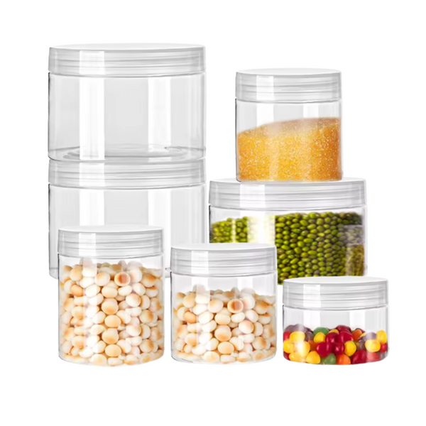 Envase Plástico Con Tapa Rosca Contenedor Pack De 2