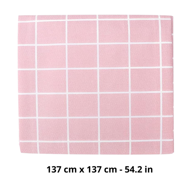 Mantel Rectangular De Plástico Con Diseño De Cuadros