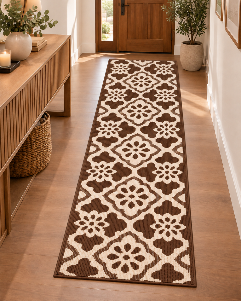 Alfombra Decorativa Antideslizante 180x60Cm Para Pasillo