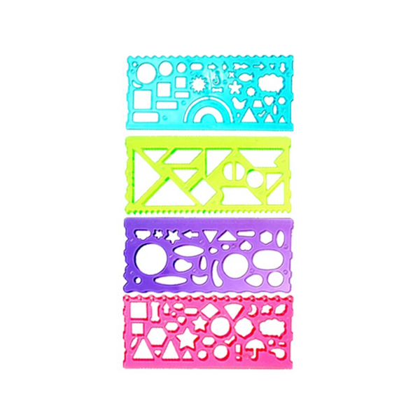 Set 4 Plantillas De Dibujo Figuras Animales Sorpresa