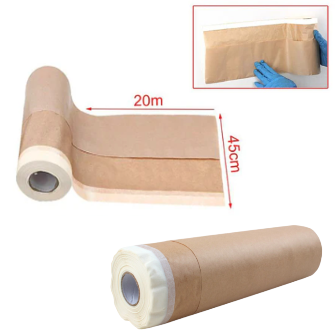 Plástico Para Enmascarar Muebles 45 Cm X 20 M Rollo