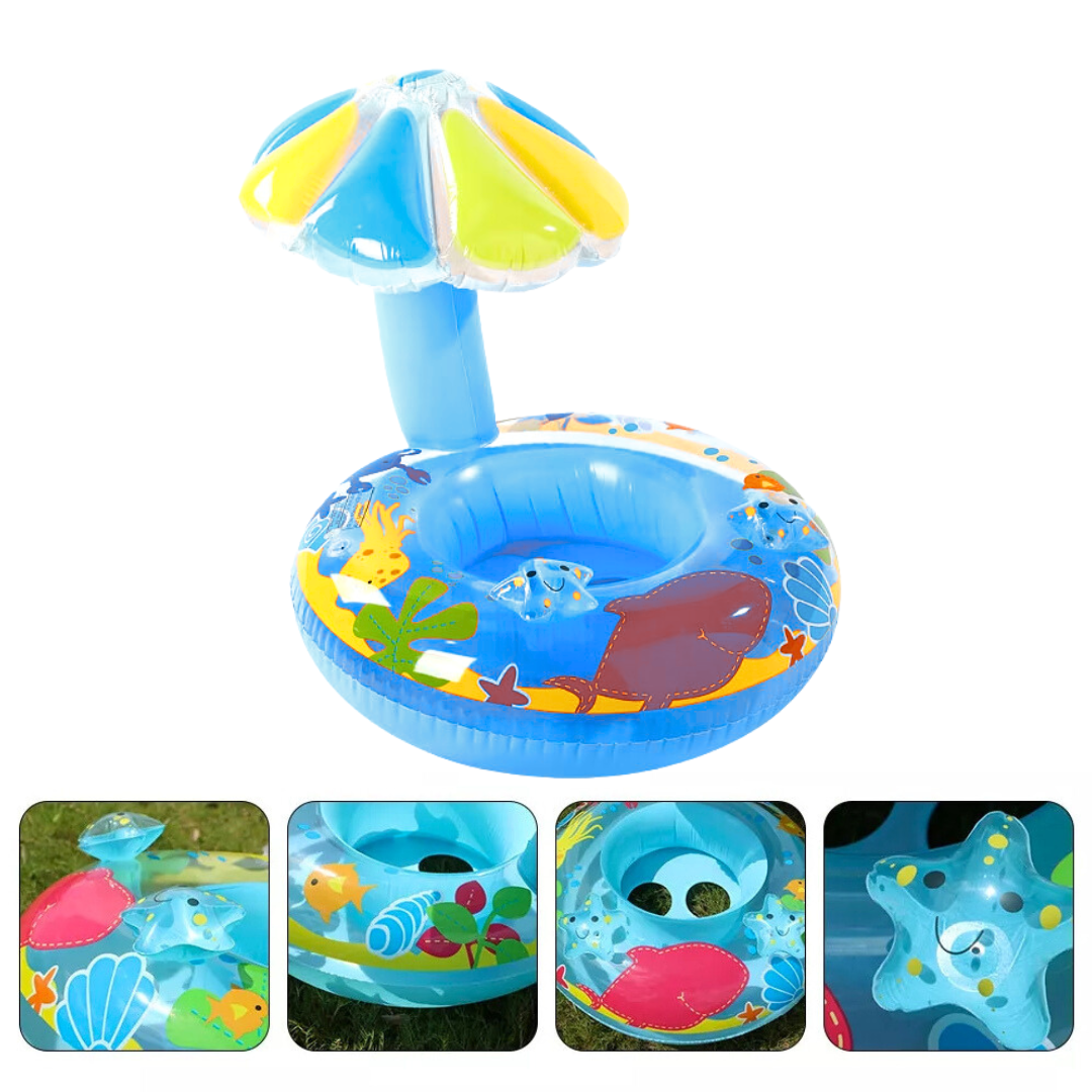 Flotador Inflable Para Niños Con Sombrilla