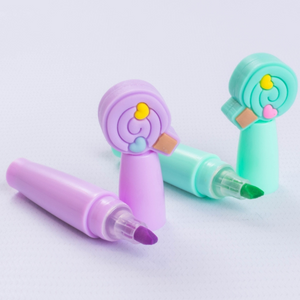 Pack 4 Set Destacadores Diseños Surtidos Papelería Kawaii