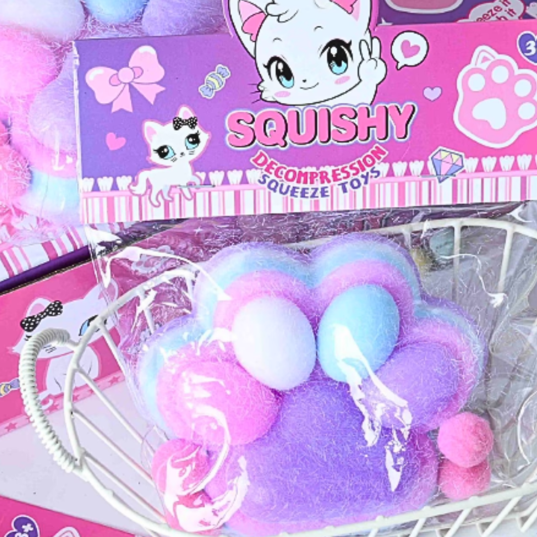 Squishy Grande Patita De Gato Pegajosa Juguete Antiestrés
