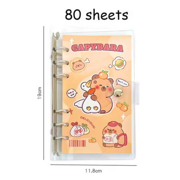 Agenda Capybara Diario Personal + Lápiz De 10 Colores