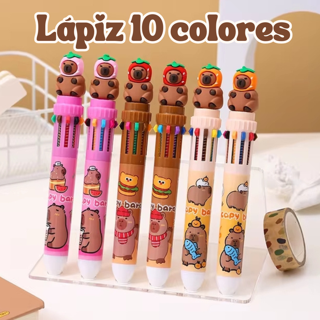 Papelería Capibara Kawaii Box De Regalo Capybara Tamaño L