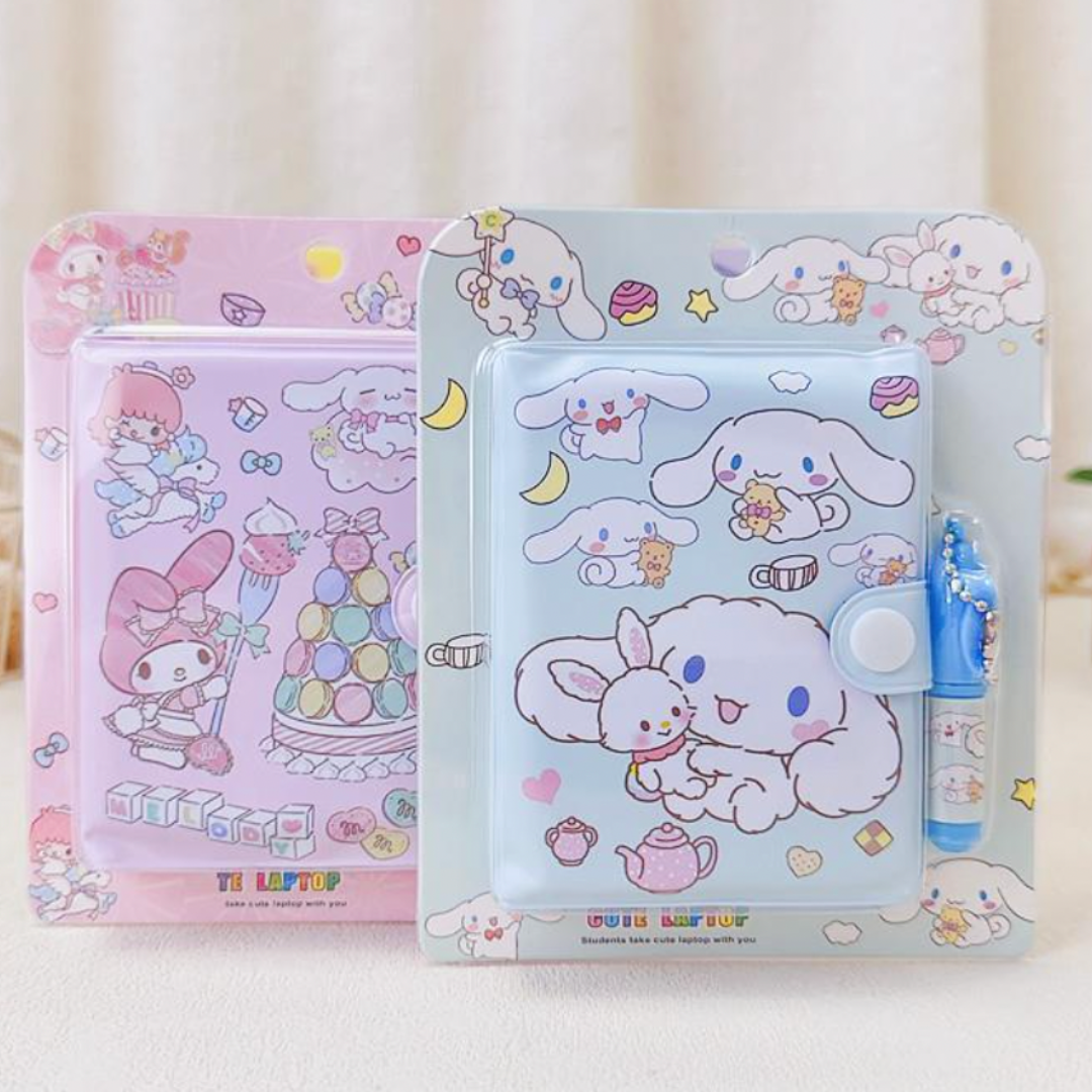 Mini Libreta de Bolsillo Con Lápiz Personajes Sanrio