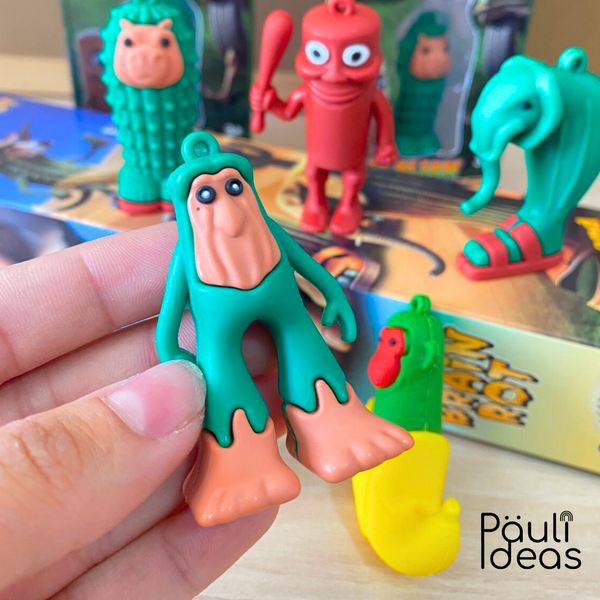 Brainrot Set 6 Figuras Tralalero Tralala Tun Tun Tun Sahur