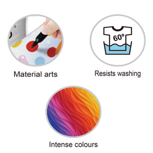 Plumones Para Tela Rotuladores Textil Resistente Al Agua