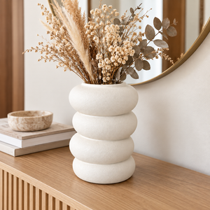 Jarrón Florero Decorativo Cerámica Moderno Mate 23,5 Cm