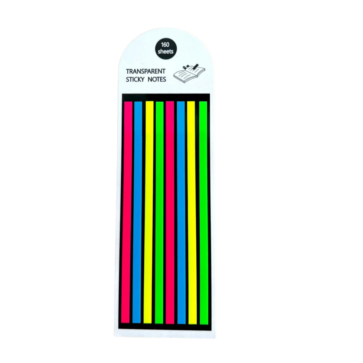 Pack 2 Notas Adhesivas Strips Transparente Destacador Texto