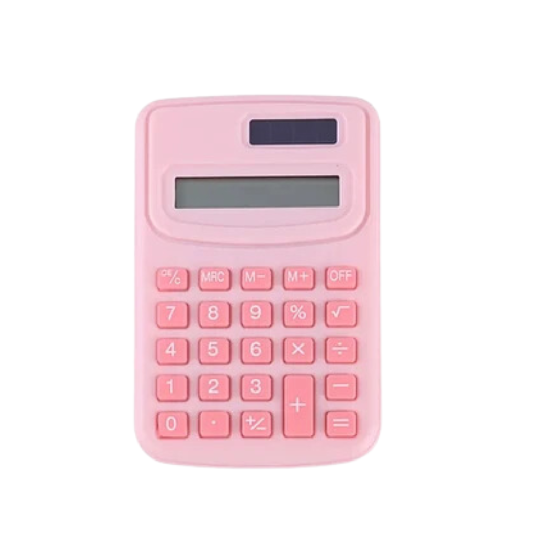 Mini Calculadora De Bolsillo Kawaii Colores Pasteles