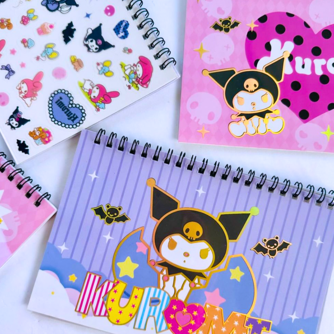 Kit Escolar De Regalo Kawaii Kuromi