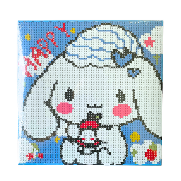 Pintura Arte Diamante Kuromi Y Sus Amigos - Cuadro 24x24 Cm