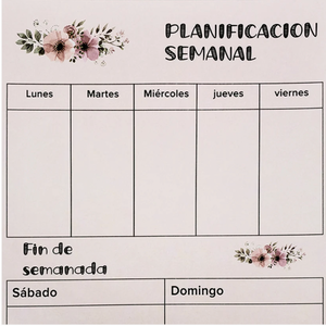 Planificador Semanal + 1 Lápiz Tinta Gel Kawaii