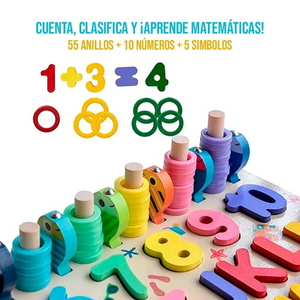 Juego De Madera Montessori Para Niños 8 En 1 Didáctico