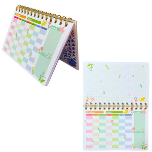 Planner Semanal Diseños Kawaii 50 Hojas + Lápiz Pasta Kawaii