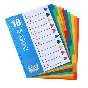 Divisores Para Carpetas Tamaño A4 Separadores De Documentos