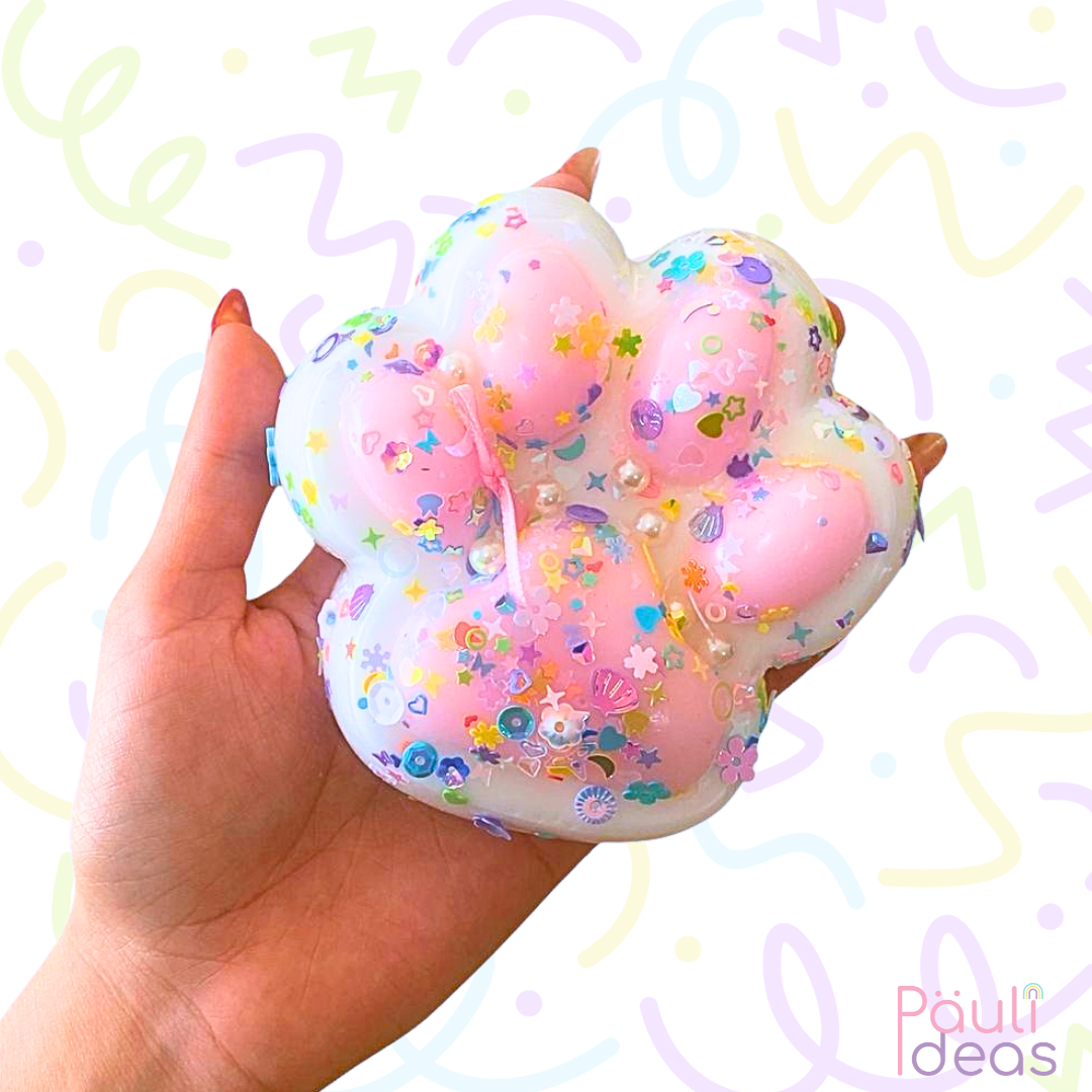 Squishy Grande Patita De Gato Pegajosa Juguete Antiestrés