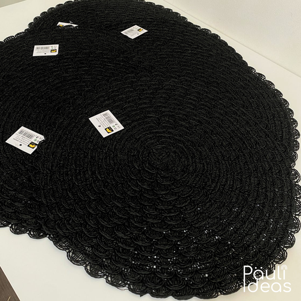 Individuales De Mesa Redondos Trenzados 38 Cm Set De 6