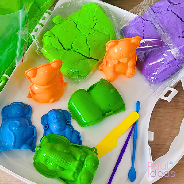 Arenas Mágica Con Moldes Y Herramientas